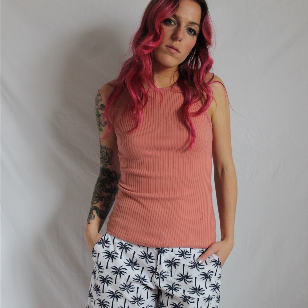 Women’s High Neck Tank Crop